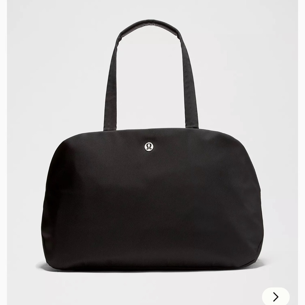 Lululemon Athletica Black Zip Tote Go Getter Bag 2.0 ONE SIZE